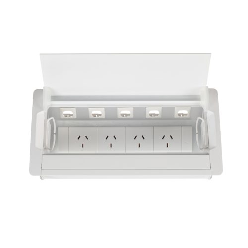 ACCEDE SINGLE LID 4 x GPO + 5 Data