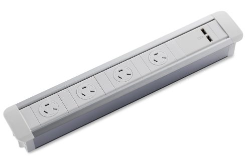 CENTRA INDESK MODULE 4 GPO + 2 USB FAST CHARGE