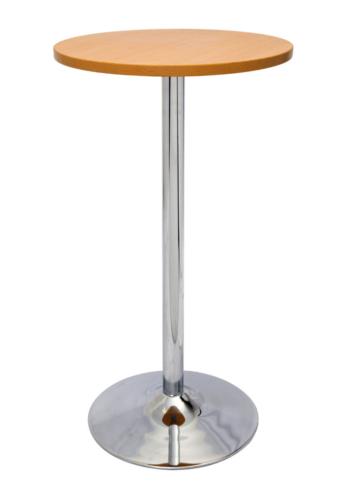 CHROME BASE BAR TABLE Experienced Office Furniture