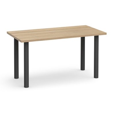 ACADEMY 4 LEG TABLE WITH BLACK TUBE LEGS