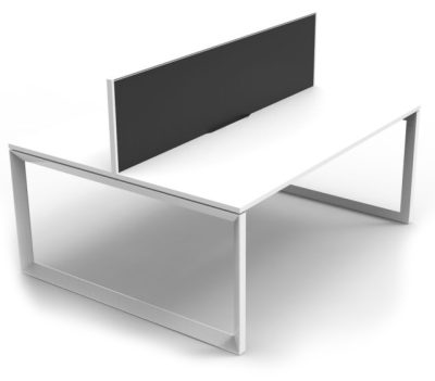 INFINITY DOUBLE SIDED WORKSTATIONS + LOOP LEG + SCREENS