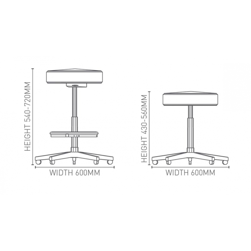 #SOLO ADJUSTABLE STOOL :: Experienced Office Furniture