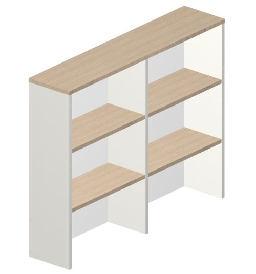 ACADEMY BOOKCASE HUTCH DIVIDED SHELF