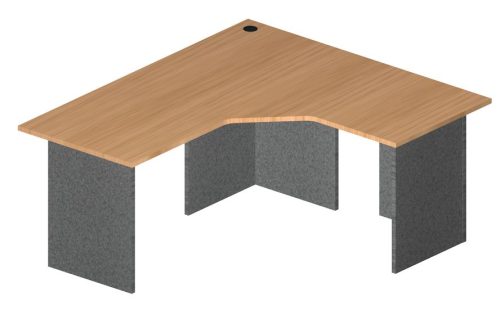 ACADEMY SPLAYED WORKSTATION EURO LEG