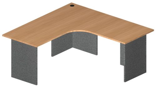 ACADEMY CURVED WORKSTATION EURO LEG