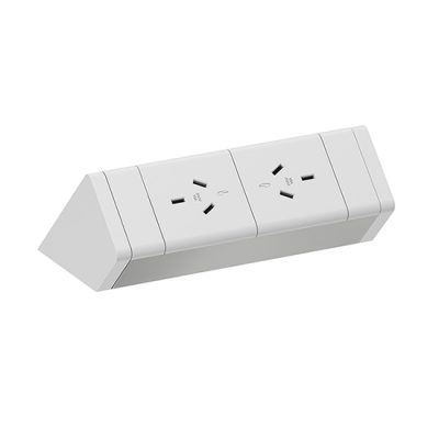 Athena Above Desk Power Rail – 2 x Rotated GPO