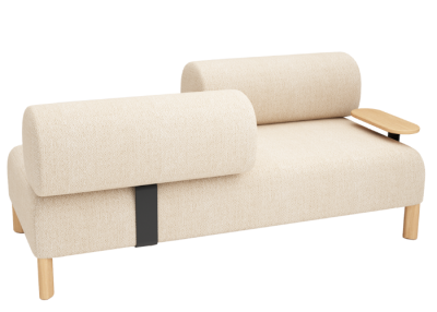 PEBBLES TWO SEATER + 2 BACKRESTS & TABLE