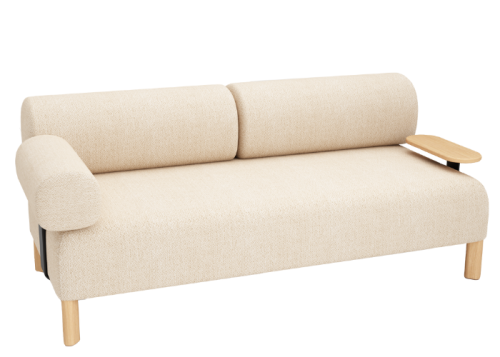 PEBBLES TWO SEAT SOFA + 2 BACKRESTS, 1 ARMREST & TABLE
