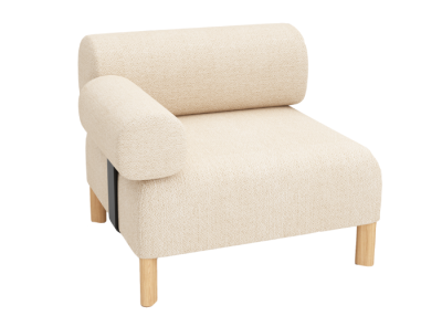 PEBBLES SINGLE SEATER + BACKREST & ARMREST