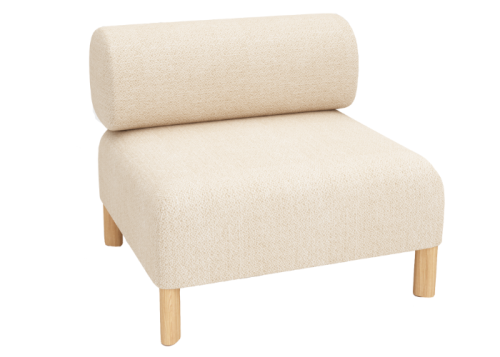 PEBBLES SINGLE SEATER + BACKREST