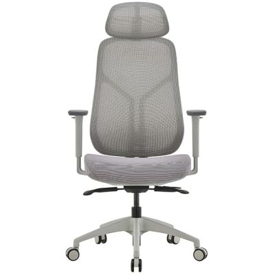IVORY MESH EXECUTIVE CHAIR
