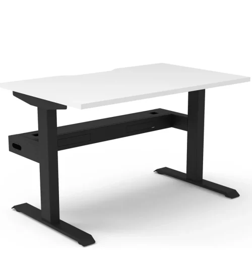 BOOST STATIC SINGLE SIDED DESK WITH CABLE TRAY