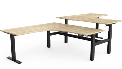 AGILE 90° 2 PERSON ELECTRIC DESK