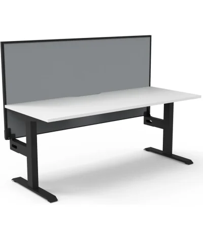BOOST STATIC SINGLE SIDED DESK WITH SCREEN