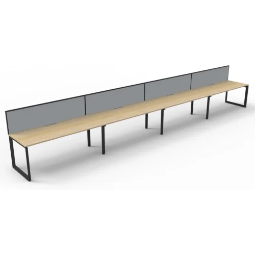 LOOP INFINITY SIDE BY SIDE 4 USER WORKSTATION WITH SCREENS
