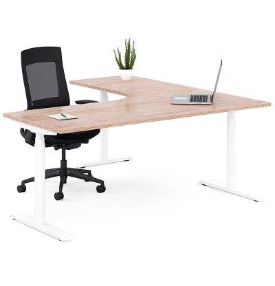 MOTION HEIGHT ADJUSTABLE CORNER DESK